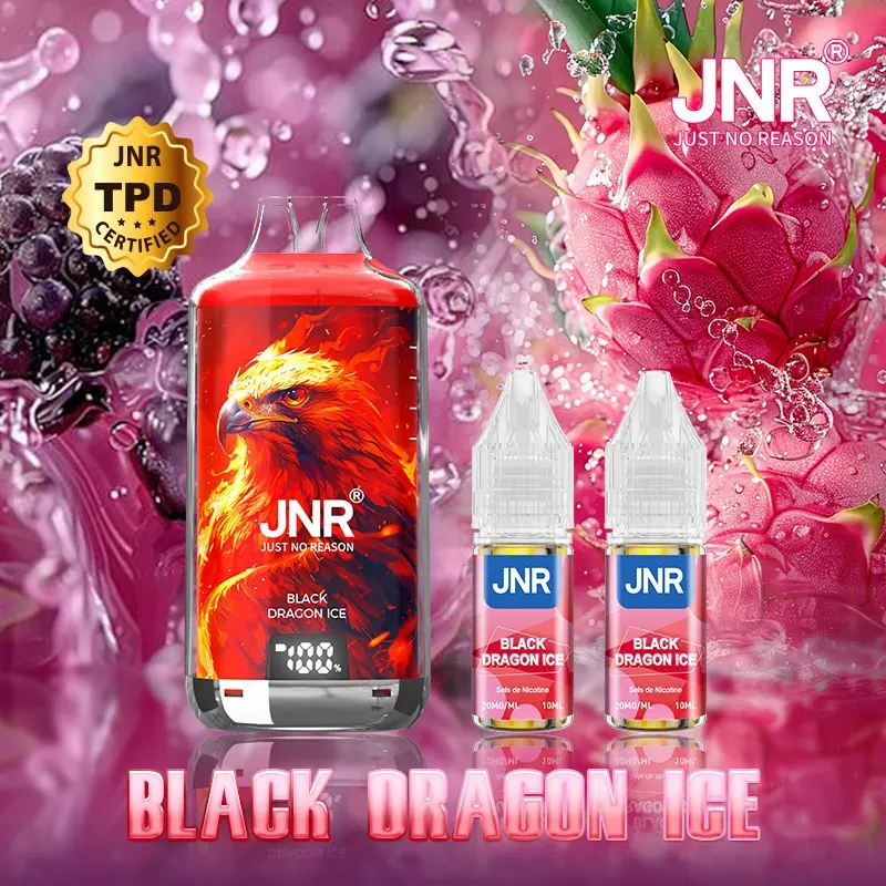 Kit Black Dragon Ice 28K puffs 2x10ml -Falcon-X by JNR (Nicotine: 20mg)