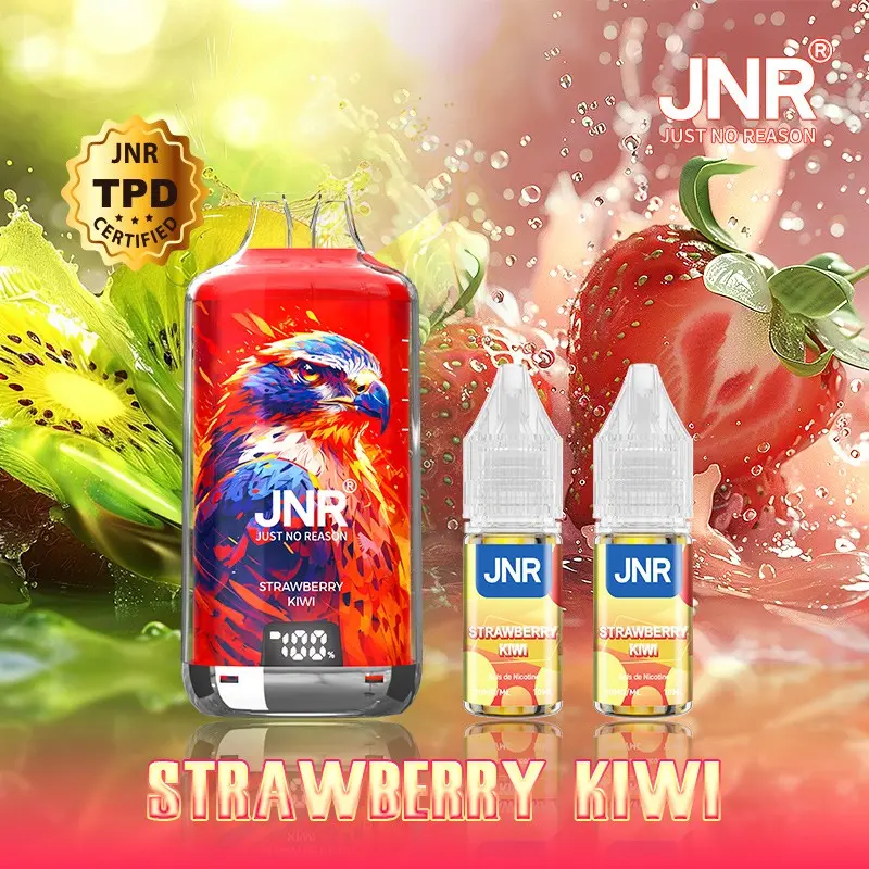 Kit Strawberry Kiwi 28000 puffs 2X10ml - Falcon-X by JNR (Nicotine : 20mg)