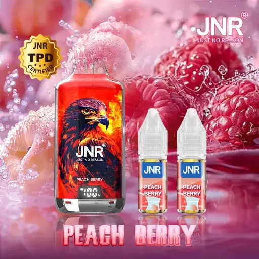 Kit Peach Berry 28000 puffs 2X10ml - Falcon-X by JNR (Nicotine : 20mg)